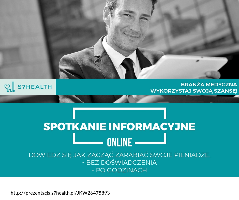 Grafika Promocyjna Zarabiaj z S7Health i S7Law 23.03.2020 19 00 - Współpraca